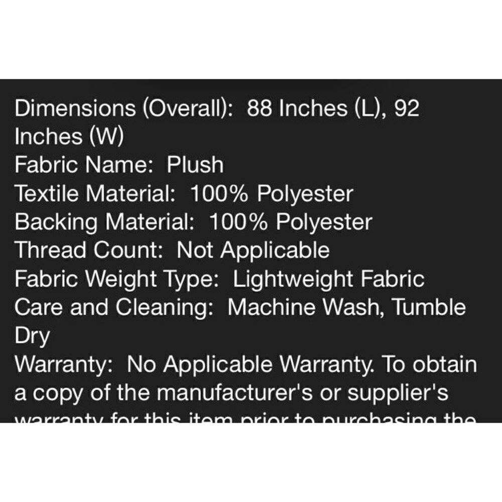 Room Essentials Plush Bed Blanket Throw - Picture 4 of 6
